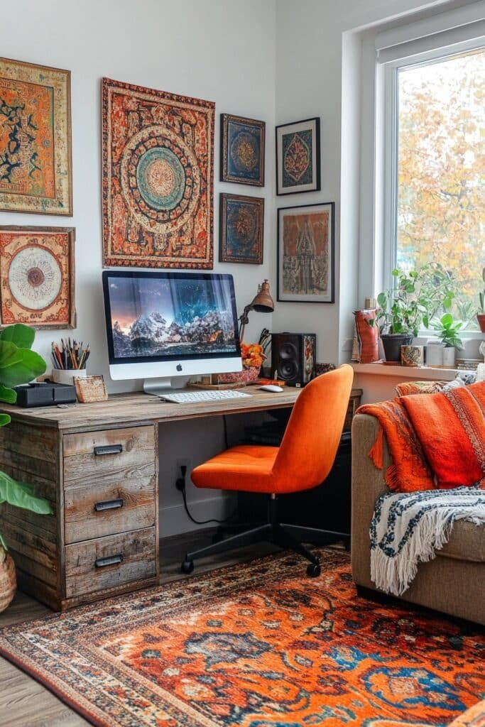 Bohemian Chic Corner Desk