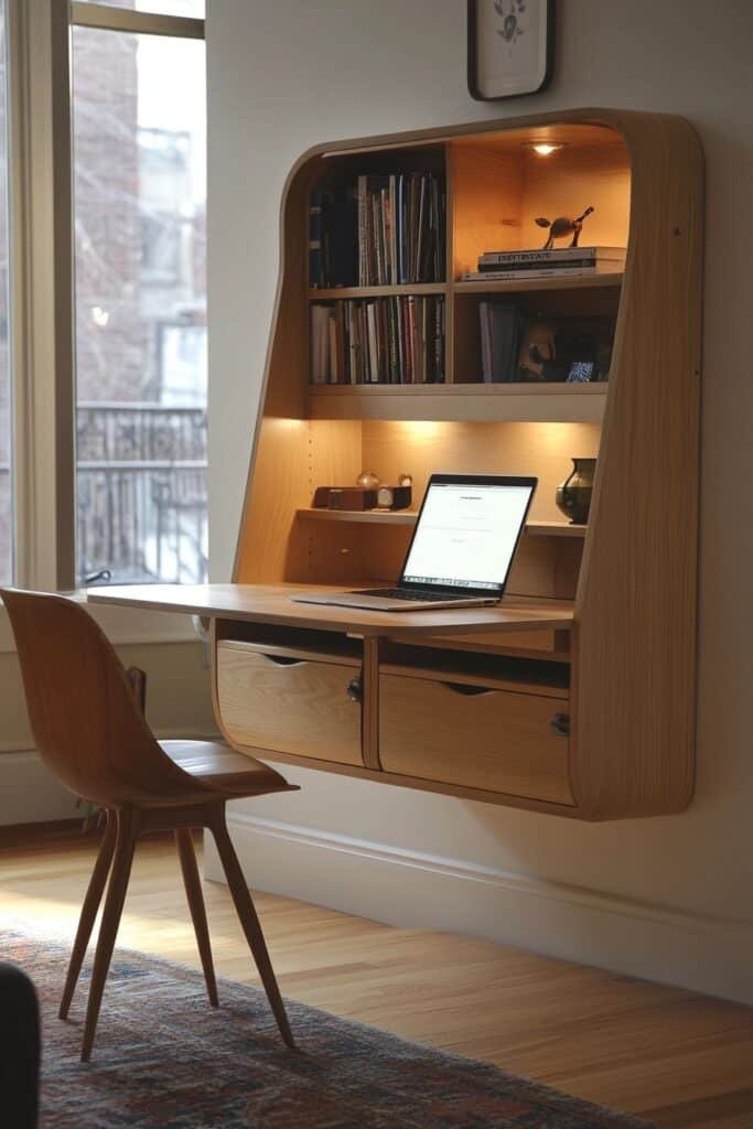 Compact Storage Desk Solution