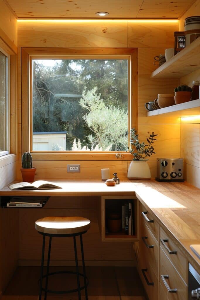 Counter-Height Mini Desks for Tiny Kitchens