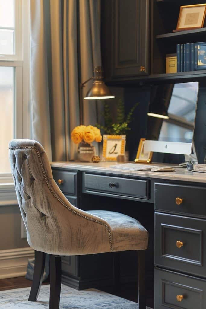 Desk with Built-In Storage