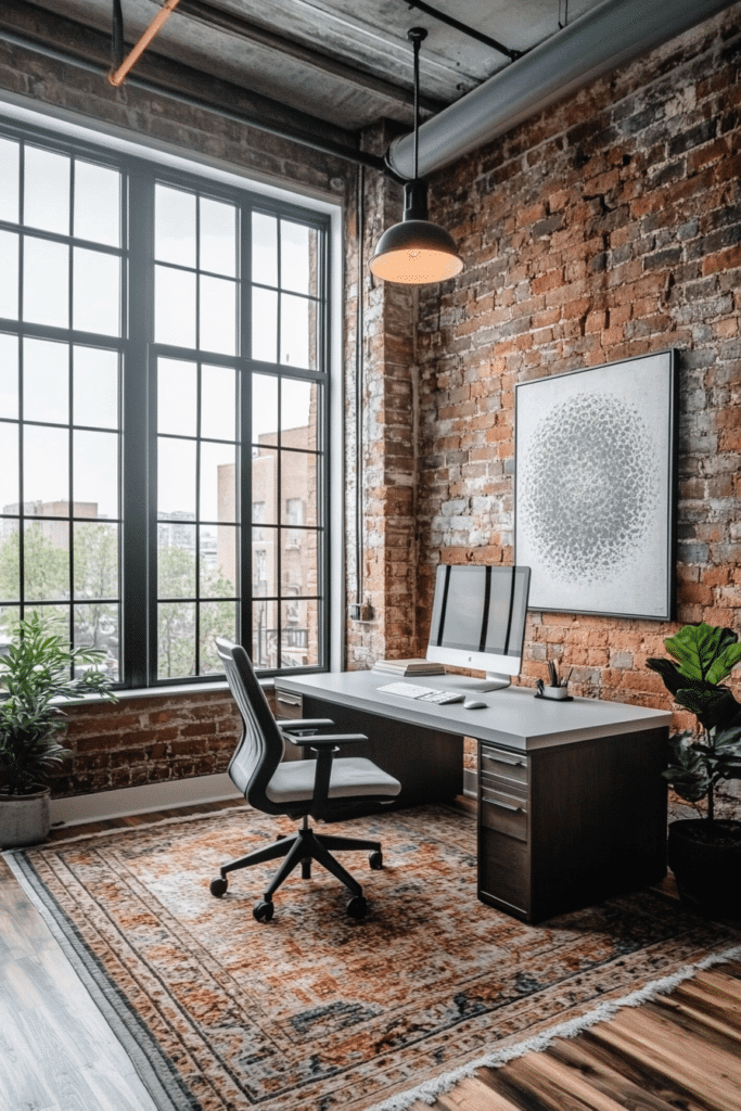 Elegant Minimalism in Loft Office Design
