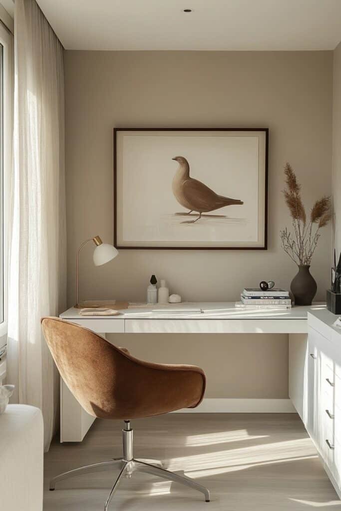 Minimalist Corner Workstation
