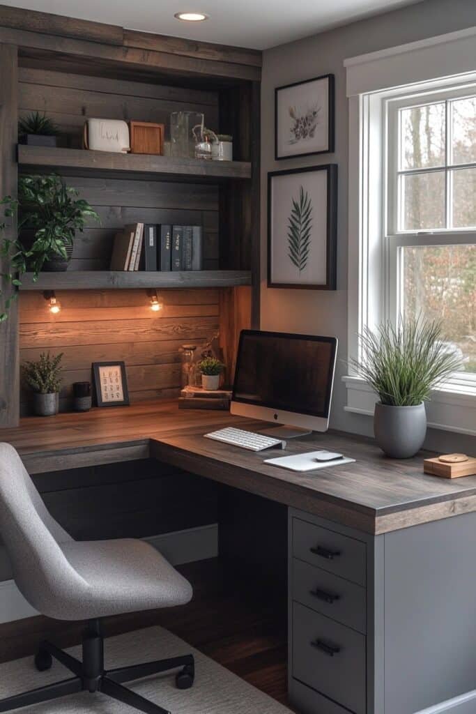 Minimalist L-Shaped Partner Desk