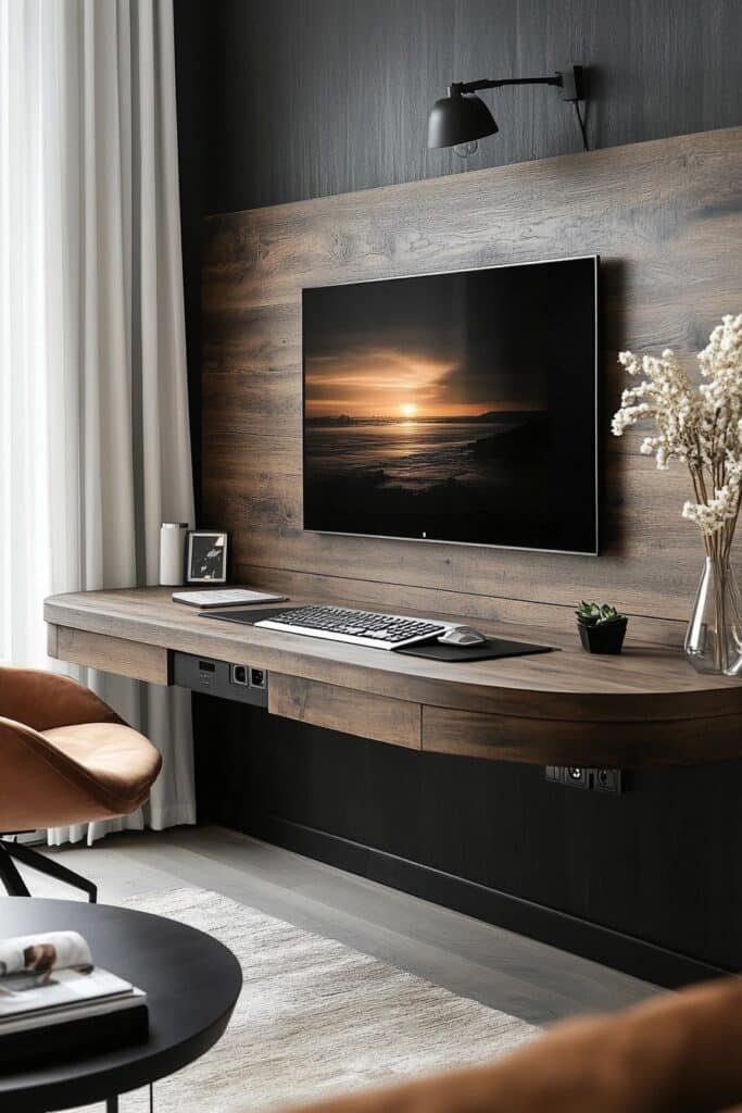 Modern Floating Corner Desk