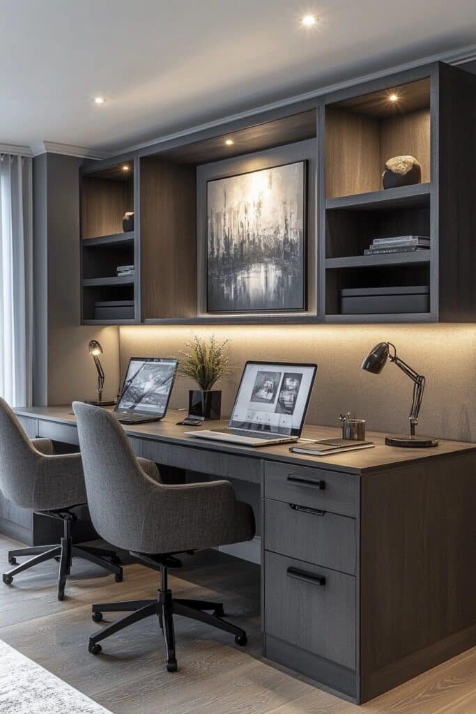 Monochrome Dual Workstation