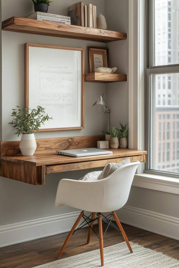 Space-Saving Corner Desk Design