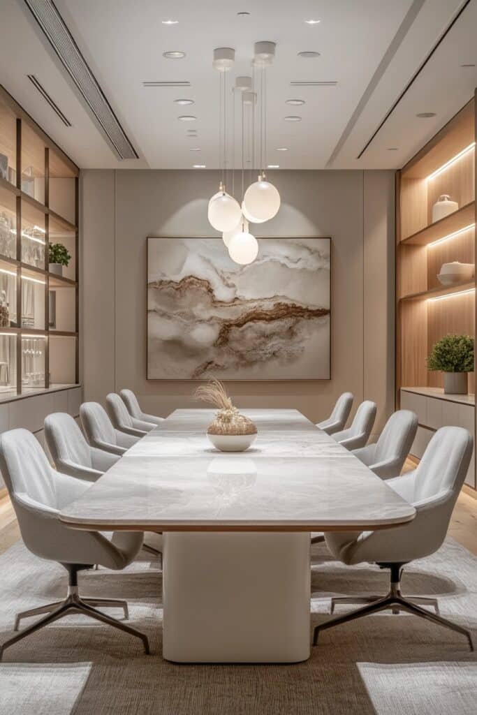 Stylish Yet Practical Small Conference Room