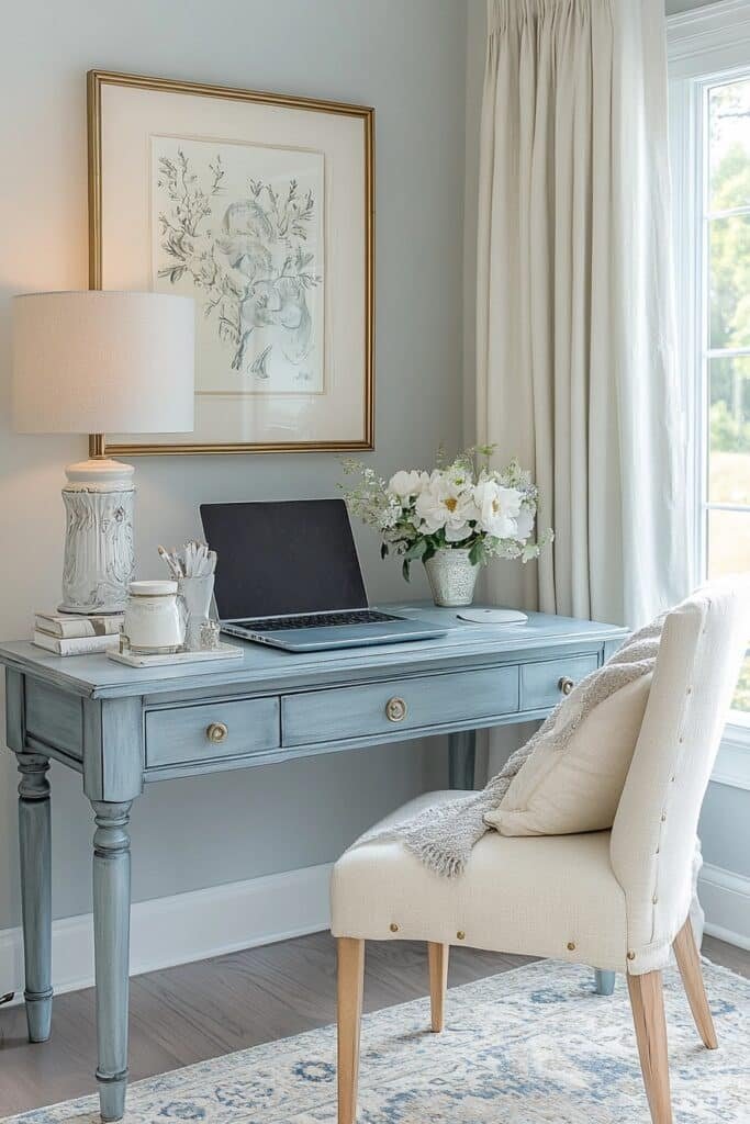 Subtle Pastel Desk Corner