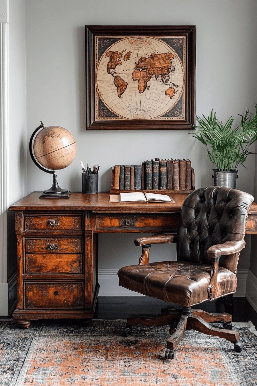 29 Vintage Home Office Styles That Blend Nostalgia with Productivity
