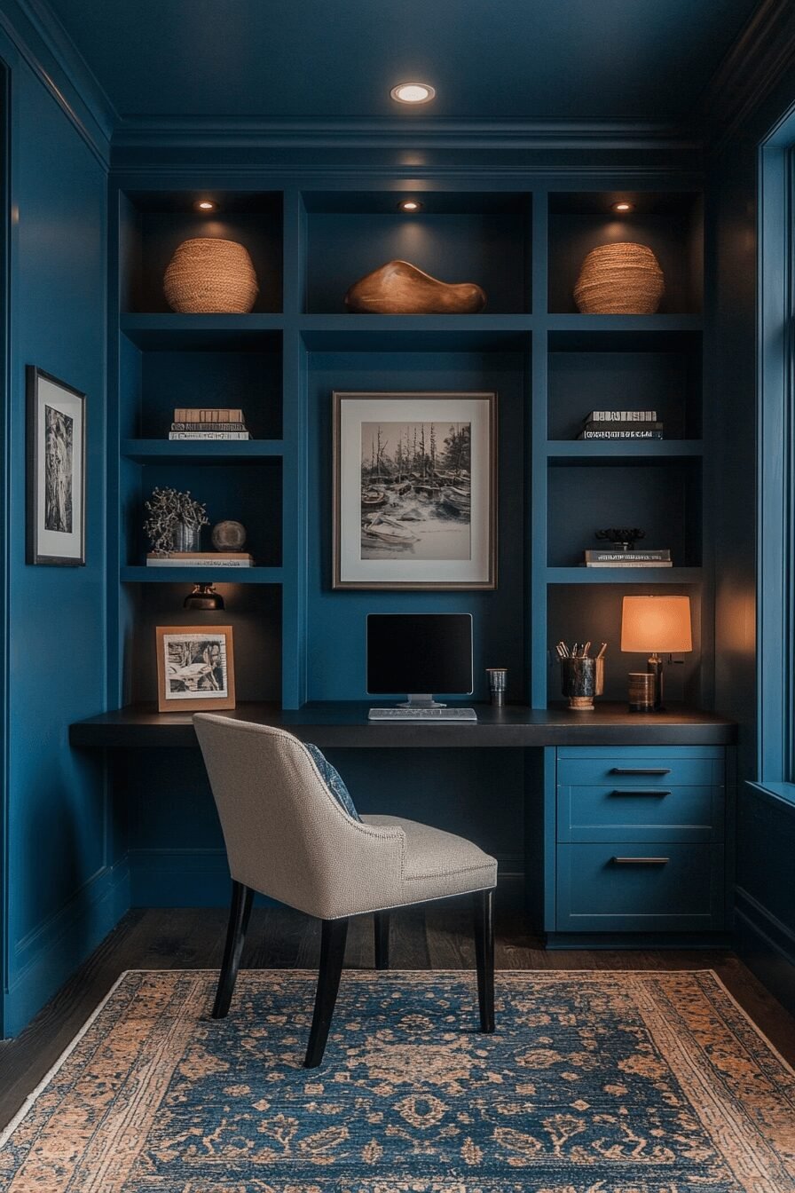 29 Moody Home Office Makeovers That Turn Work into a Mood