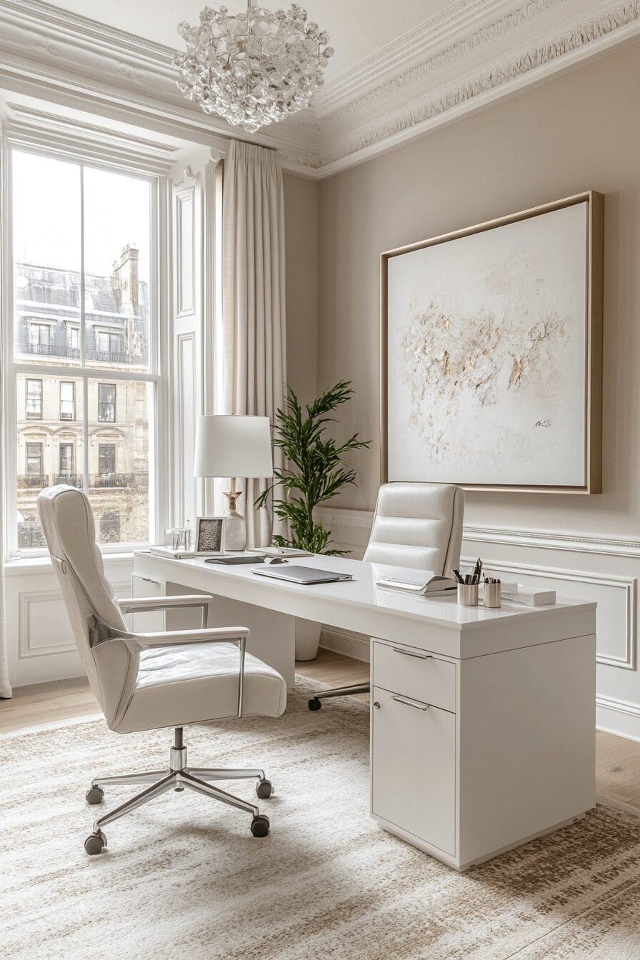 29 White Office Inspo Makeovers to Upgrade Your Workflow