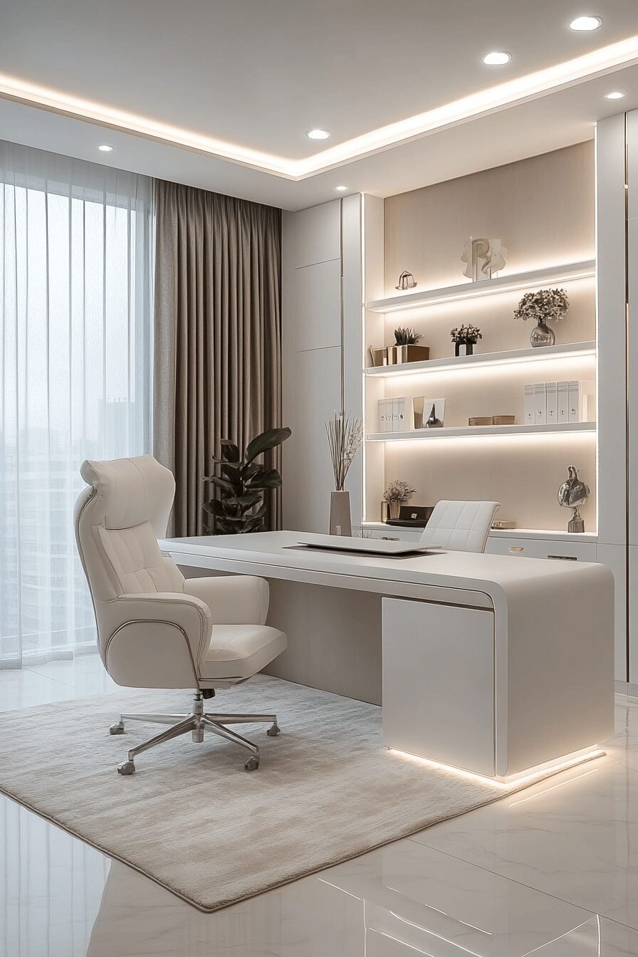 29 White Office Inspo Makeovers to Upgrade Your Workflow