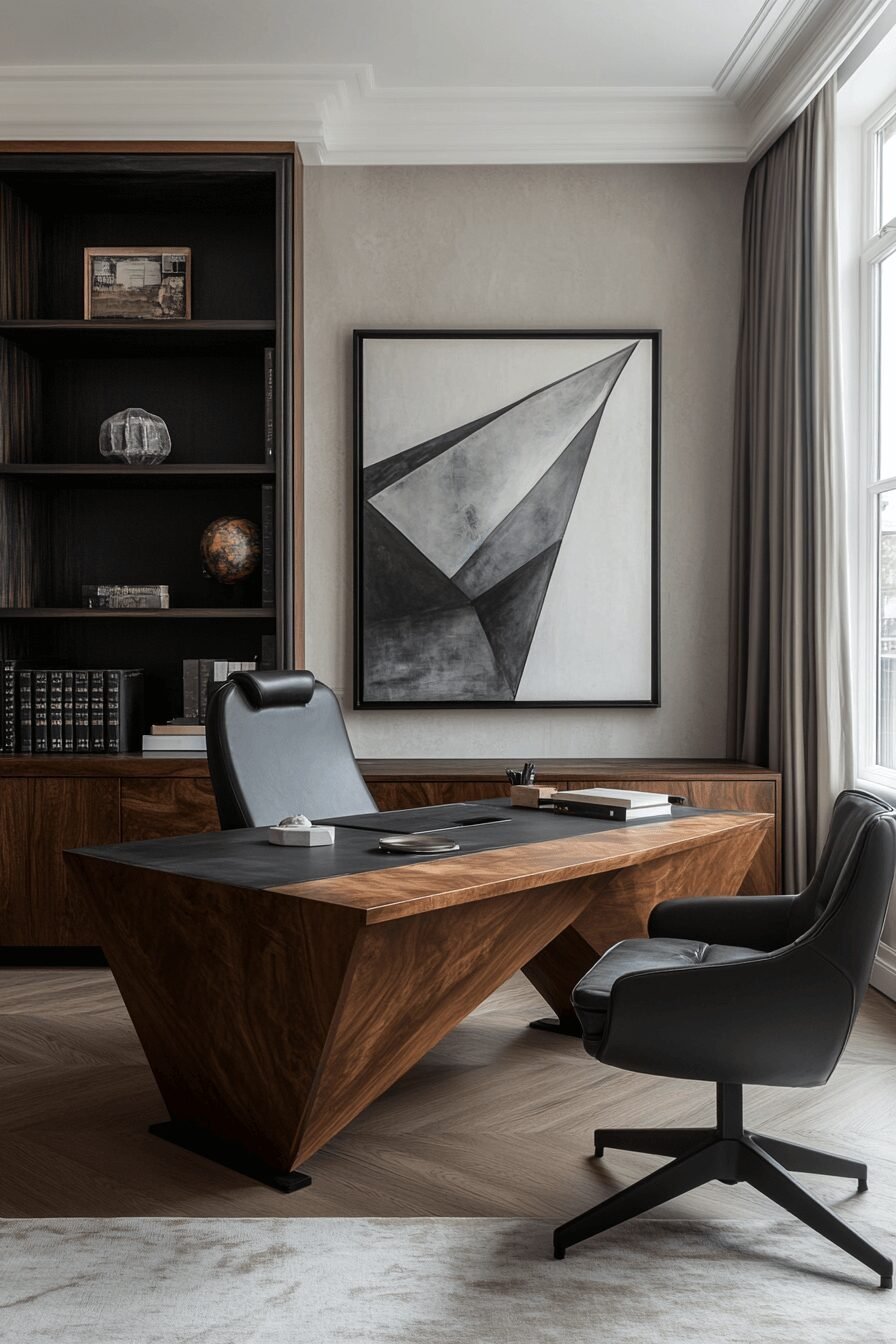 29 Masculine Home Office Vibes for a Sleek and Strong Workspace