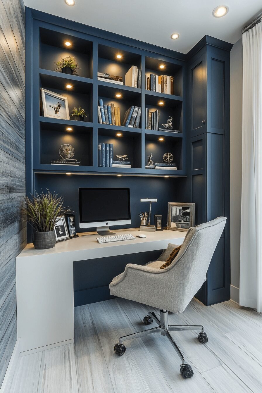 29 Masculine Home Office Vibes for a Sleek and Strong Workspace