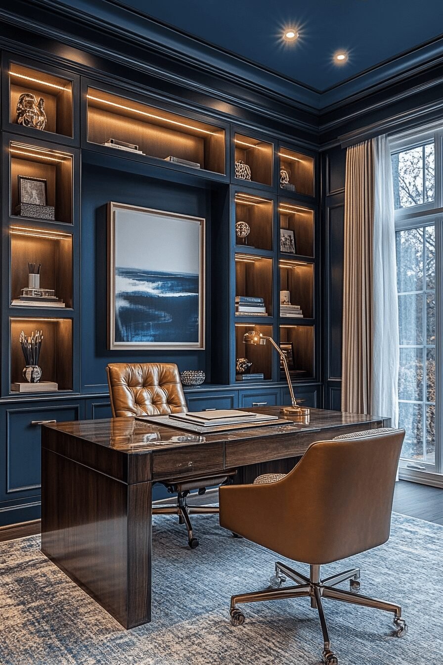 29 Moody Home Office Makeovers That Turn Work into a Mood