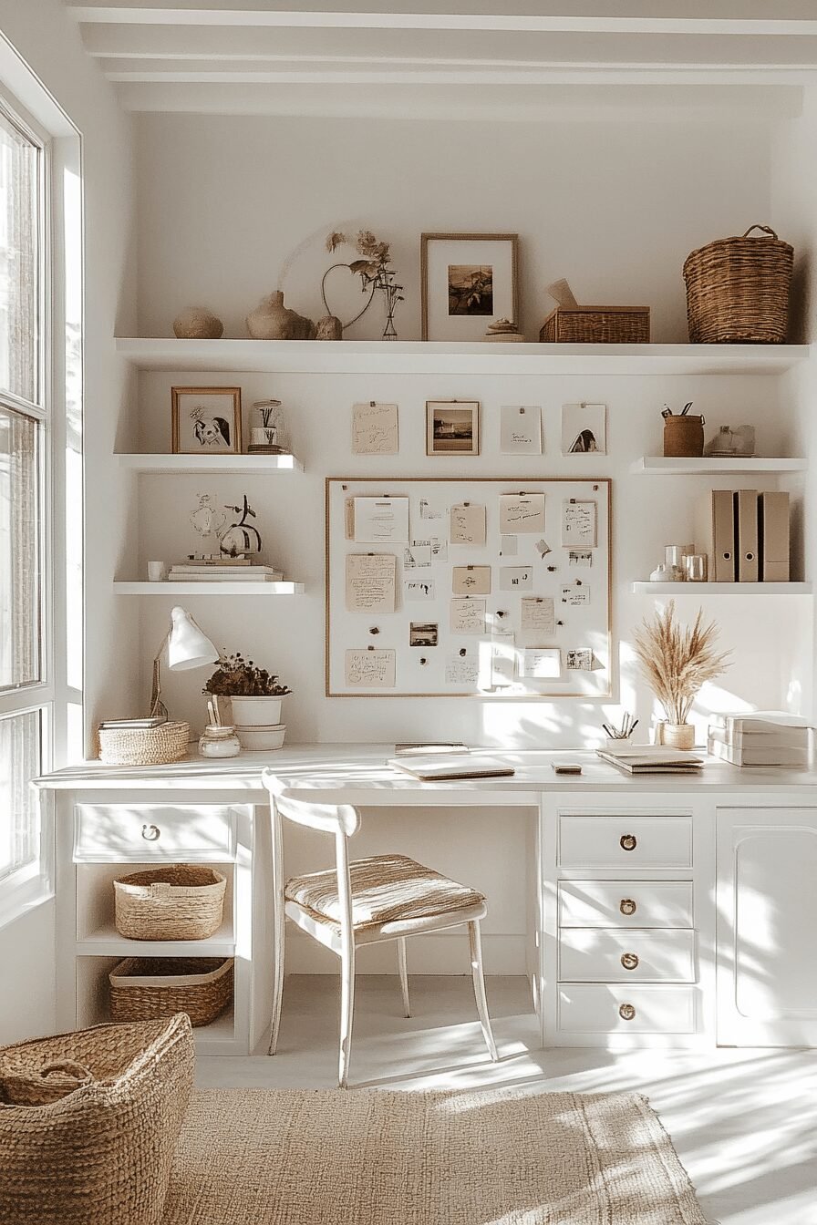 29 White Office Inspo Makeovers to Upgrade Your Workflow