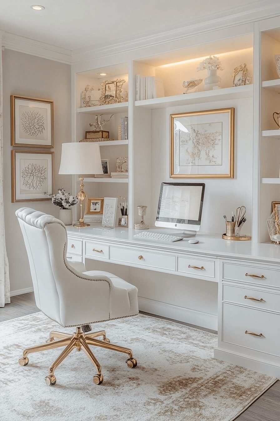 29 White Office Inspo Makeovers to Upgrade Your Workflow