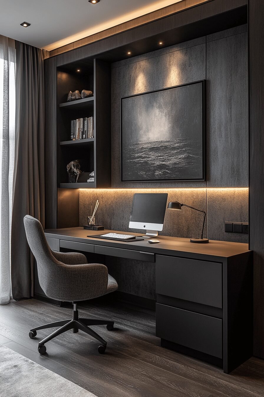 29 Moody Home Office Makeovers That Turn Work into a Mood