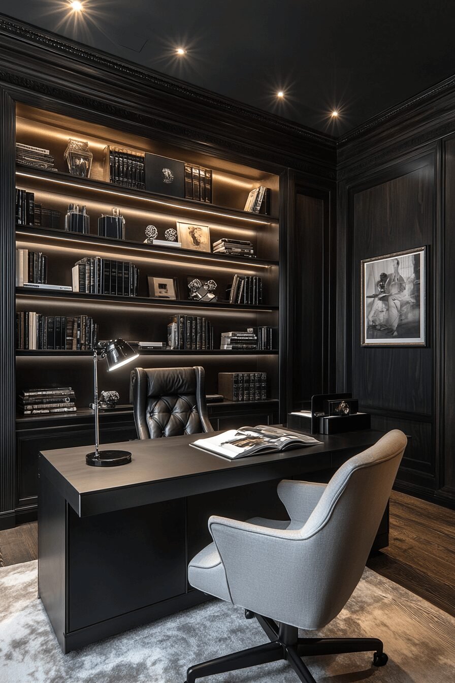 29 Masculine Home Office Vibes for a Sleek and Strong Workspace
