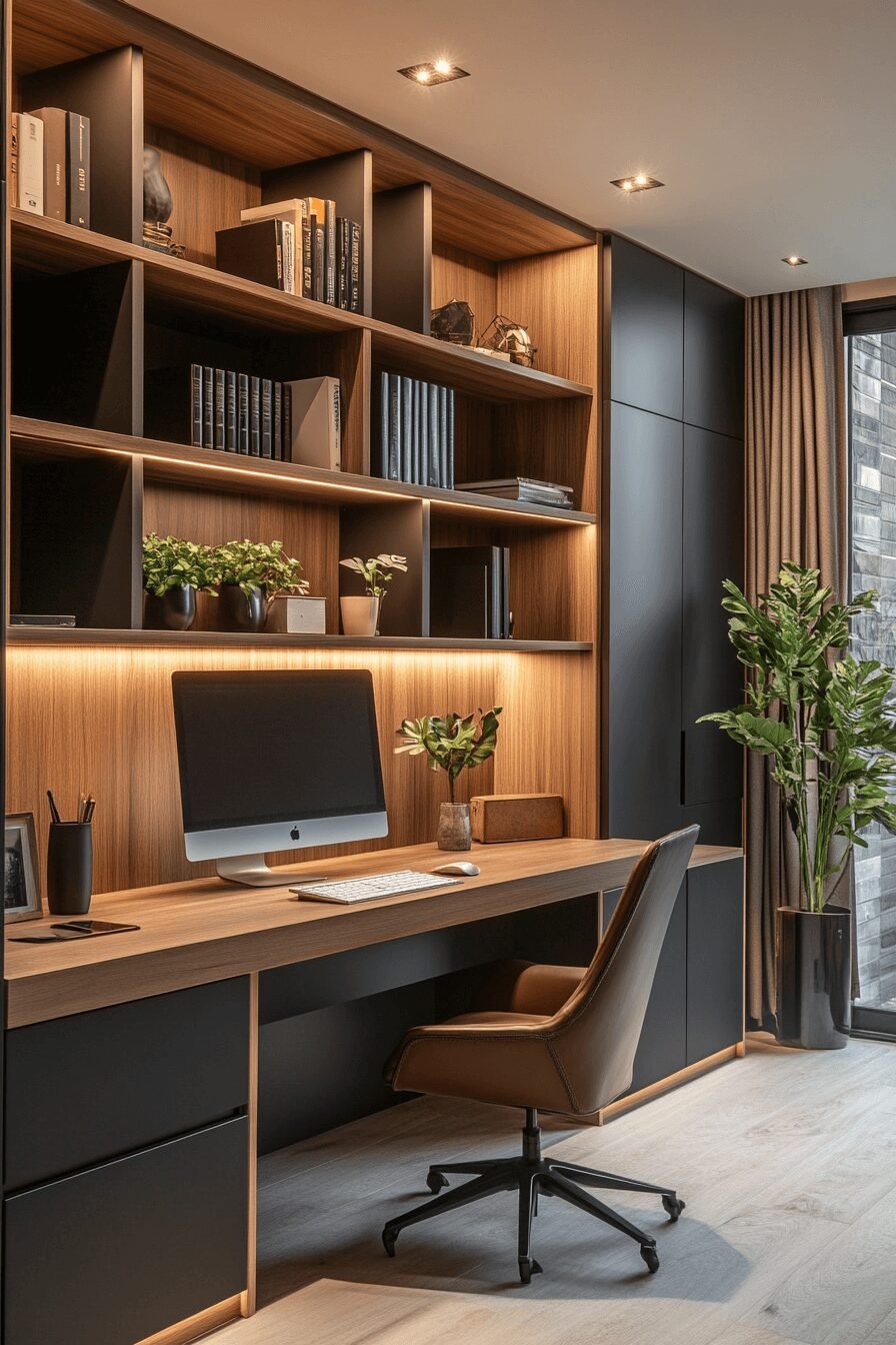 29 Japandi Home Office Ideas to Elevate Your Workday Serenity