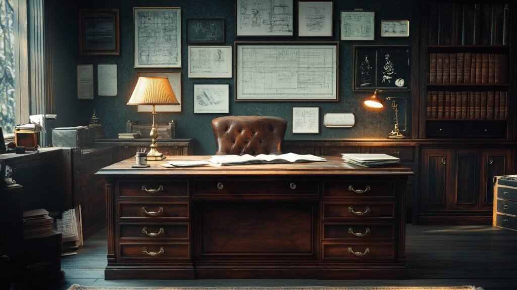 vintage home office