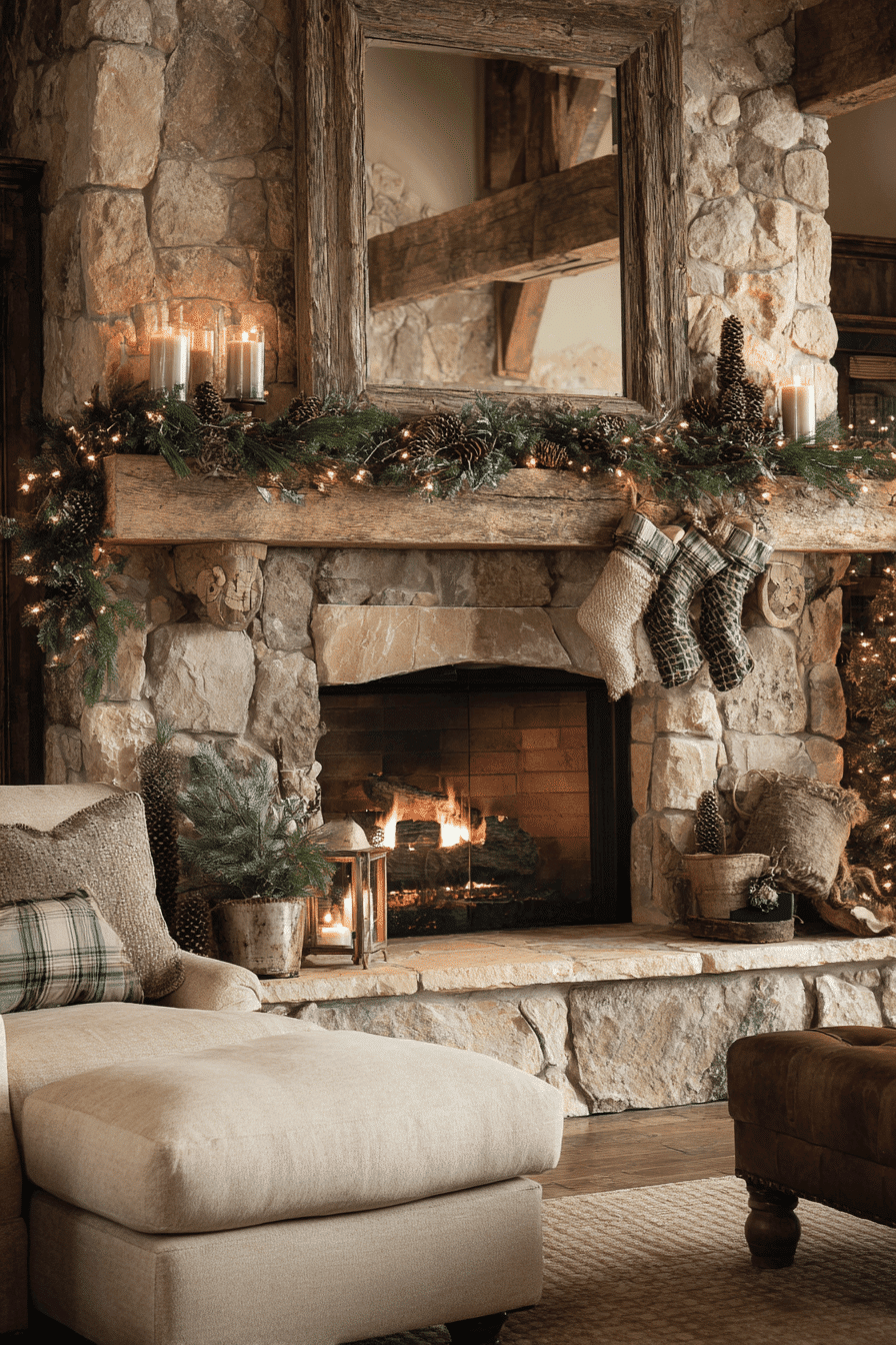 25 Christmas Mantel Decor Ideas to Inspire a Beautiful Winter Setting