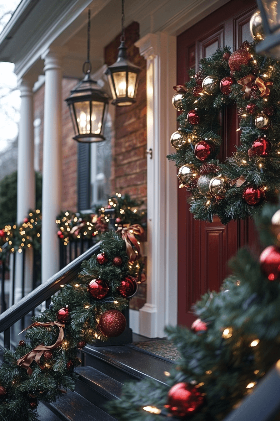 25 Christmas Porch Decor Ideas to Bring Joy to Your Entryway