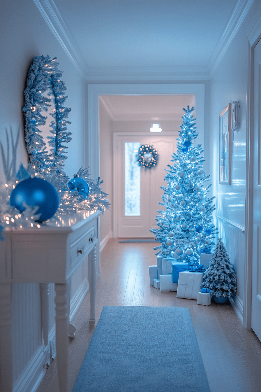 25 Blue Christmas Decor Ideas for a Soft Peaceful Holiday Look