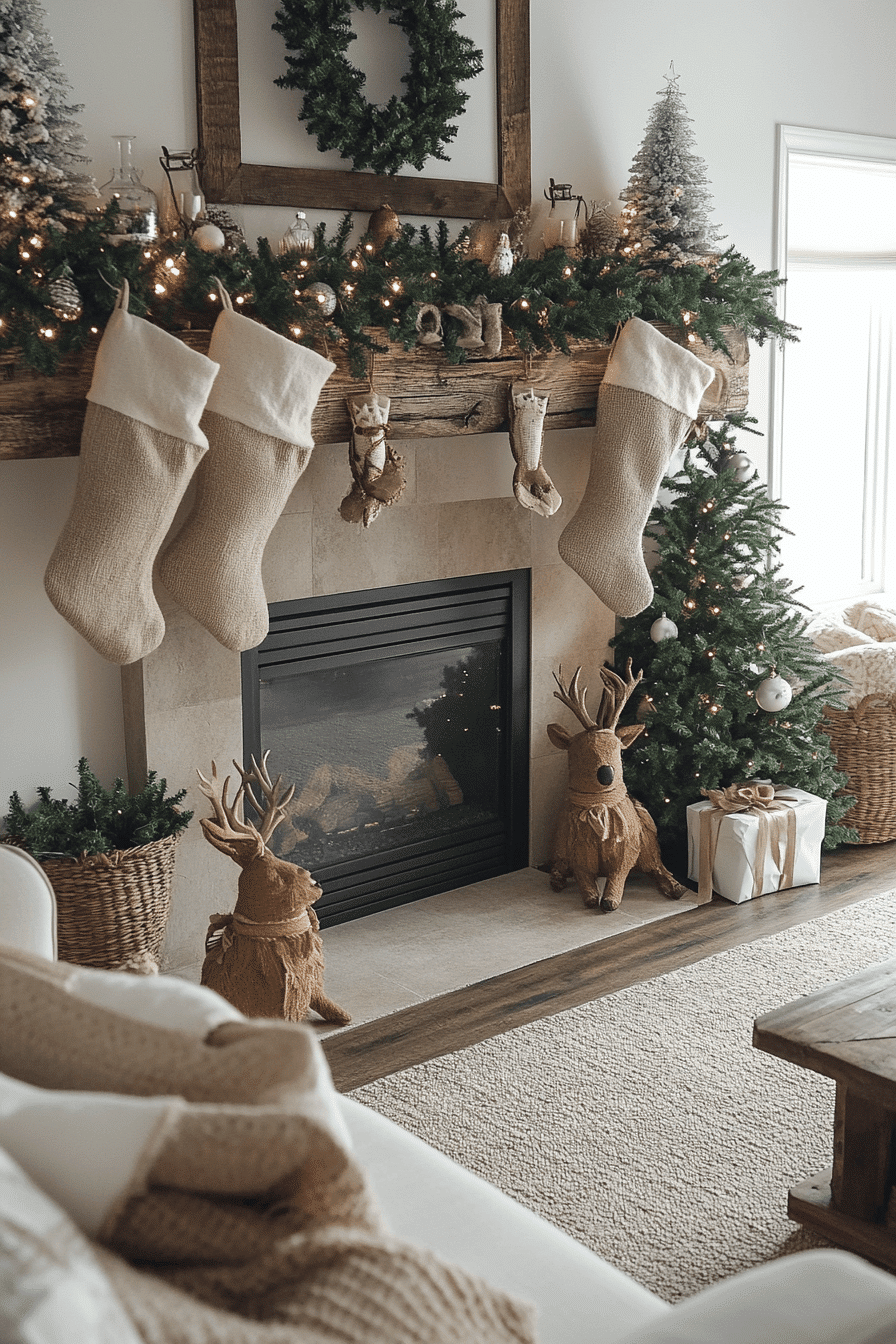 25 Christmas Mantel Decor Ideas to Inspire a Beautiful Winter Setting