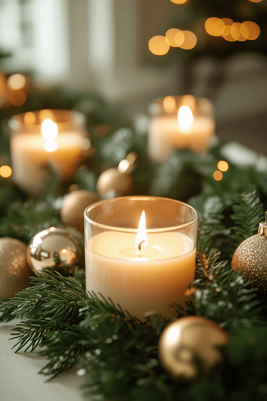 25 Christmas Candle Decor Ideas for a Happy Holiday Setting