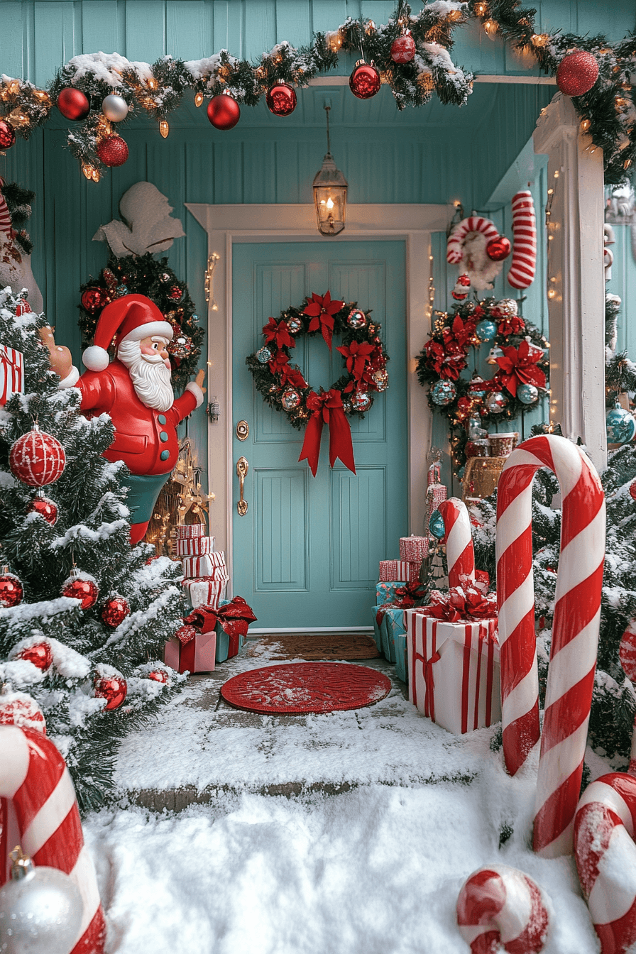 25 Christmas Porch Decor Ideas to Bring Joy to Your Entryway