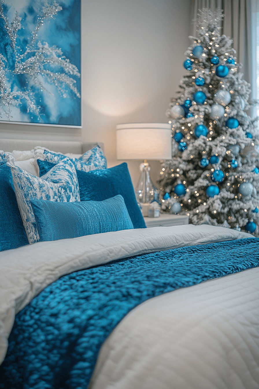 25 Blue Christmas Decor Ideas for a Soft Peaceful Holiday Look