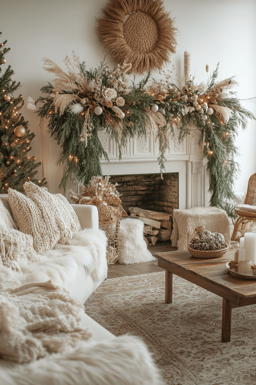25 Christmas Mantel Decor Ideas to Inspire a Beautiful Winter Setting