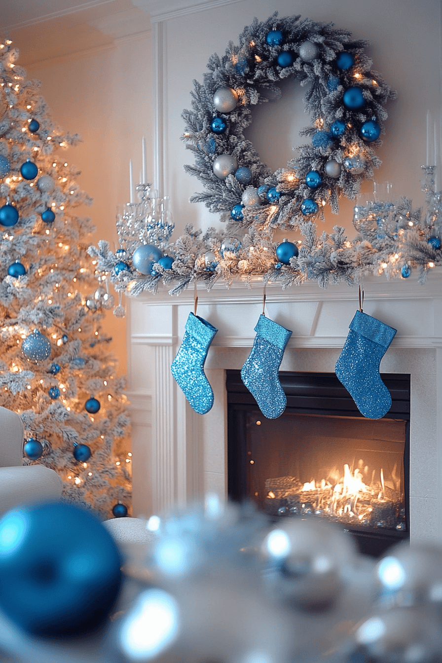 25 Blue Christmas Decor Ideas for a Soft Peaceful Holiday Look