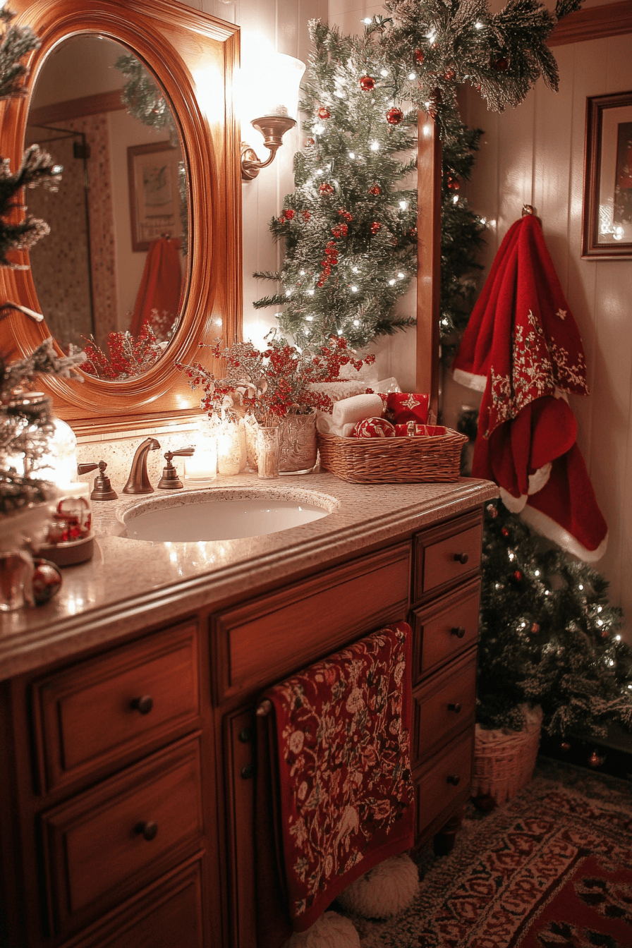 25 Christmas Bathroom Decor Ideas to Inspire a Beautiful Holiday Home