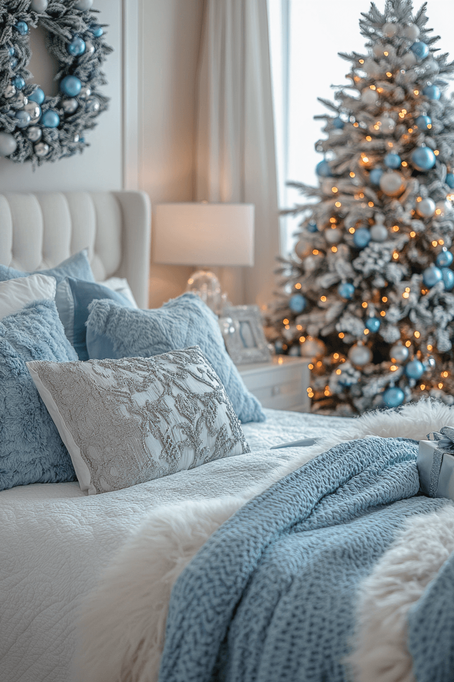 25 Blue Christmas Decor Ideas for a Soft Peaceful Holiday Look