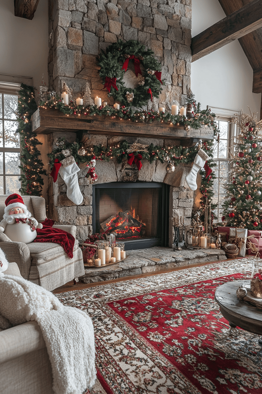 25 Christmas Mantel Decor Ideas to Inspire a Beautiful Winter Setting
