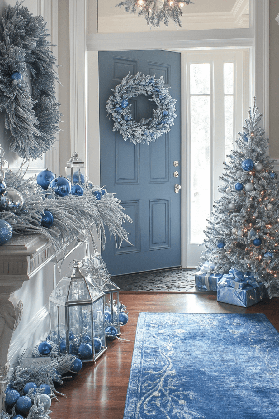25 Blue Christmas Decor Ideas for a Soft Peaceful Holiday Look