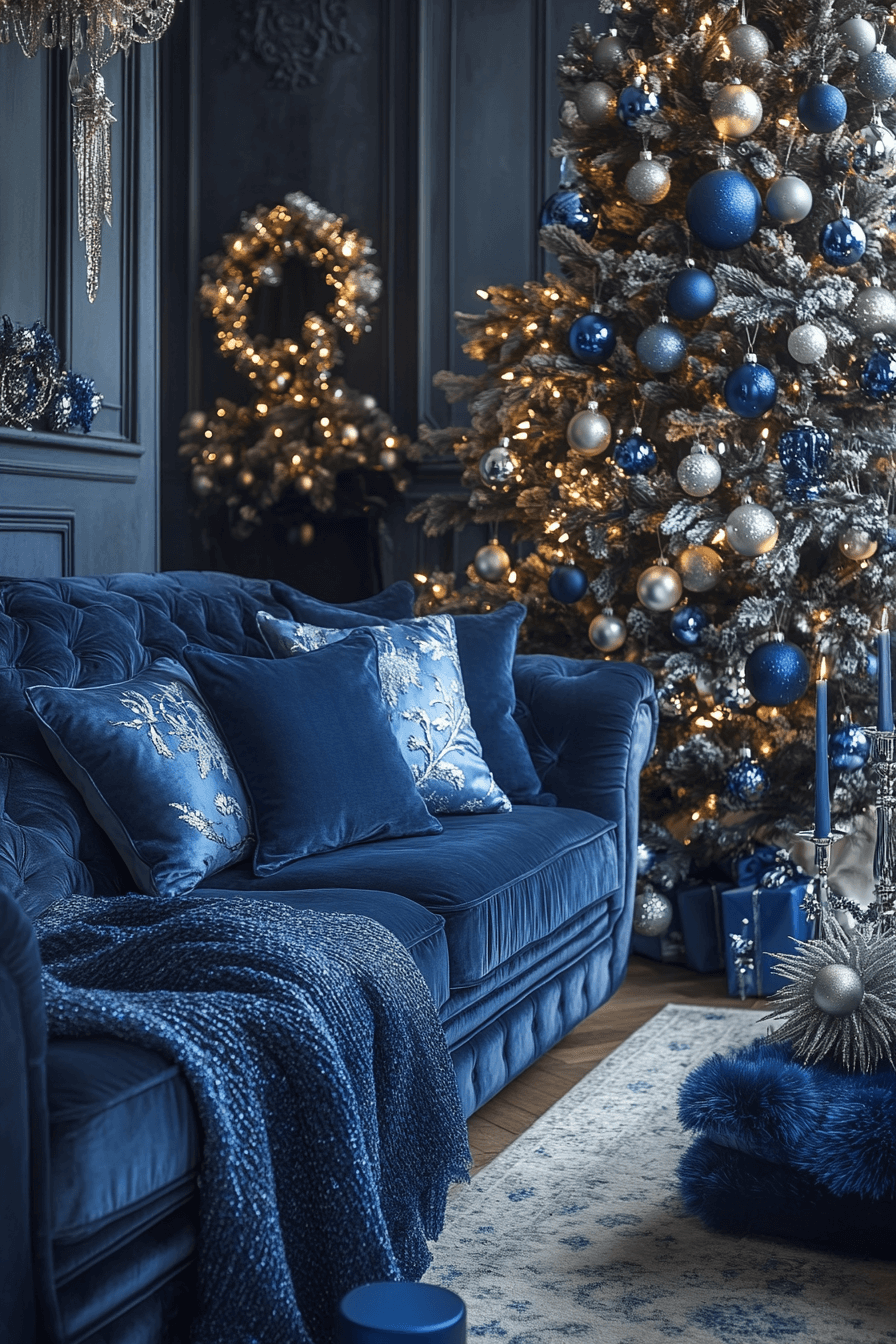 25 Blue Christmas Decor Ideas for a Soft Peaceful Holiday Look