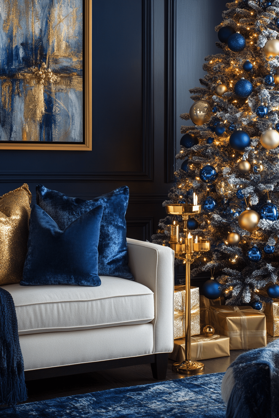 25 Blue Christmas Decor Ideas for a Soft Peaceful Holiday Look